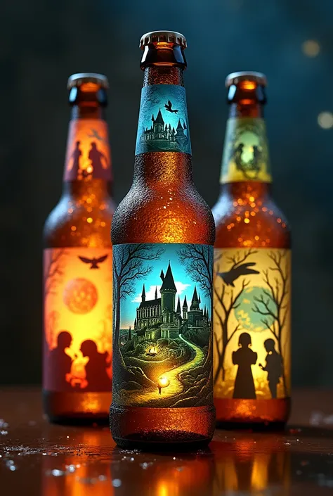 HARRY POTTER-THEMED BEER BOTTLES