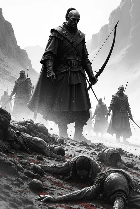 I need comic about The secret of Mongolia. So i have something first one is Van khan to die by shooting 
 arrow. Next is Sengum abandoned in the desert. Next is with a severed head laughing on the altar, lot of  soldier dying on top of each other, Genghis ...