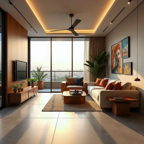  social interest apartment in Cali-Colombia, with porcelain tile floor 