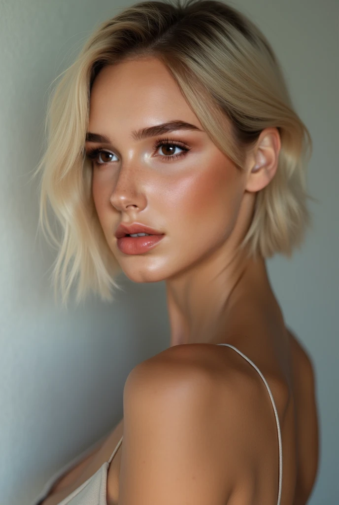 realistic (Realismo fotorrealistic Qualidade 16K), (high detailed resolution 8k), (detalhes ultra realistics arte digital), ( Best Quality ), (detalhes de textura realistics: velvety skin, Hair),  professional photography , (glamorous photo of (([1mulher:1...