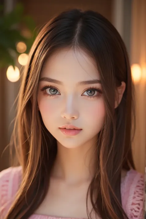 ,full body portrait,15-year-old girl, (cute), (:1.6),big mouth , thick lips,  moist lips  ,  plump lips,lips that shine with lip...