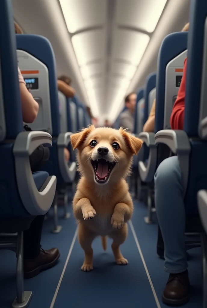 Airplane Dog Barking