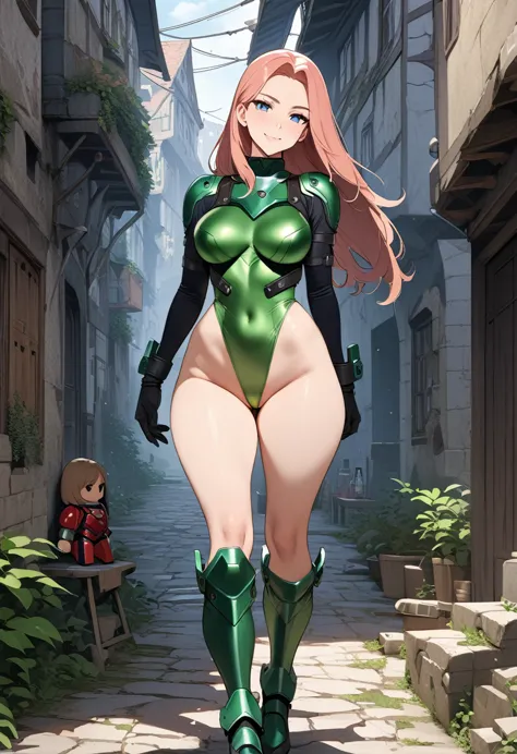 ((masterpiece)),((( best quality))),(( character design sheet)),(( full body view)),  beautiful girl,  stunning proportions 、one...