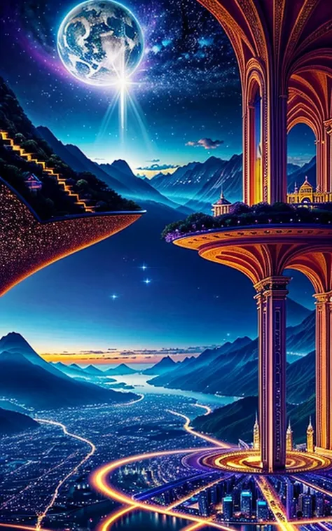 Spectacular views、 Future Cities 、god秘的、 Vivid 、 is glittering、 magic 、 Surrealism 、god々、 amazing、Little Star, beautiful scenery, Inspiring Scenery, Spectacular Scenery ,Breathtaking Scenery , amazing風景