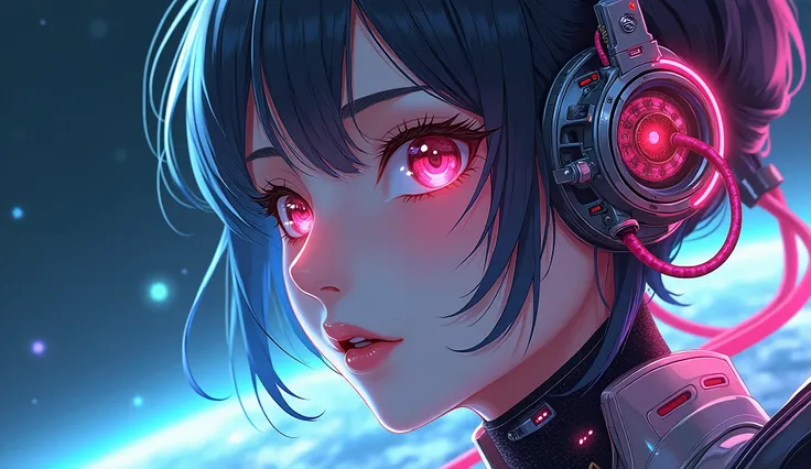 

Anime Girl .., Linda Chica  , Cybernetic components, Mechanical, Neon cables, Cyberpunk Anime Digital Art, cyberpunk Anime Girl mech, female cyberpunk Anime Girl,  Beautiful Cyborg Girl , Perfect girl, portrait Anime Girl space cadet,  cyberpunk fantasy ...