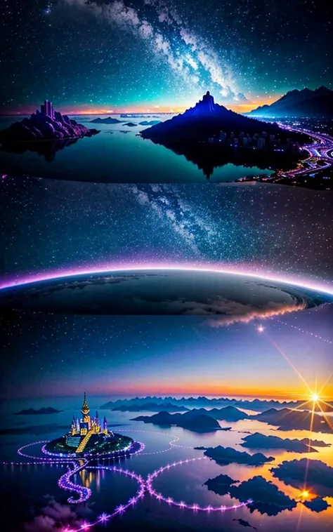 Spectacular views、 Future Cities 、god秘的、 Vivid 、 is glittering、 magic 、 Surrealism 、god々、 amazing、Little Star, beautiful scenery, Inspiring Scenery, Spectacular Scenery ,Breathtaking Scenery , amazing風景