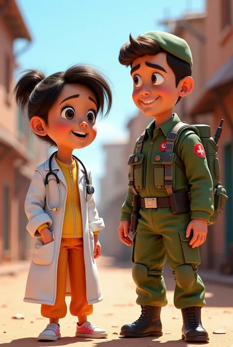 Image of a young Pixar doctor and soldier