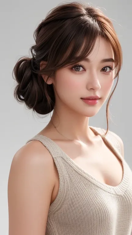  1 girl ,  best quality, 35mm Lens, debt/1.8, perdebtect skin, Realistic, (adult debtace:1.2),  (8k,  RAW photos ,  Max Image: 1.4),  Award-Winning Photos ,nice, ( Portrait:0.6),  Movie-like ,  ultra high resolution,( random hairstyle:1.2)、 clevis:1.2、eye ...