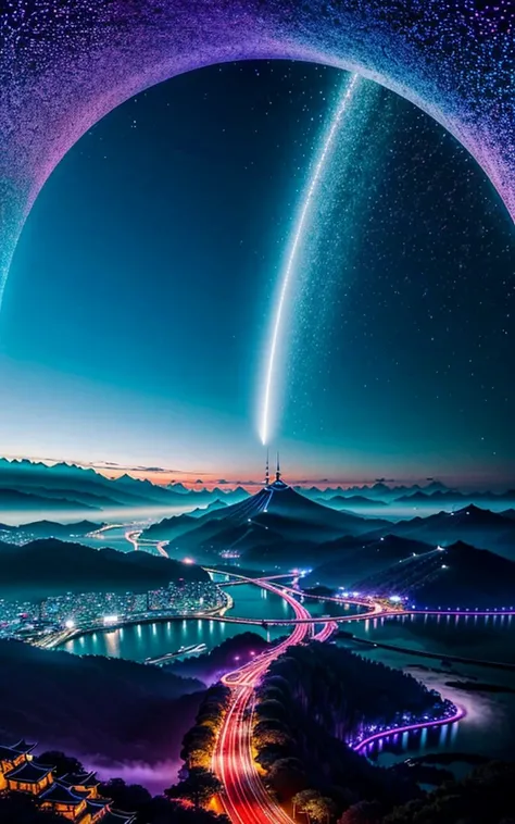 Spectacular views, Future Cities ,god秘的,  Vivid , is glittering, magic ,  Surrealism ,god々Shii, 素晴らShii, The little star ,美Shii景色, Inspiring Scenery, Spectacular Scenery ,Breathtaking Scenery ,素晴らShii風景