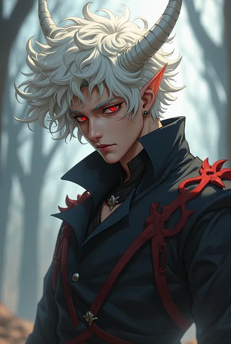 **Name:** Akio Miyamoto
* **Age:** 21 in his human like form but has been around for eons
* **Physical Description:** Tall and well-built (62), with white messy long curly hair, toned skin, and piercing red eyes. His expression is typically emotionless and...