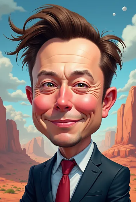 elon musk funny face cartoon caricature
