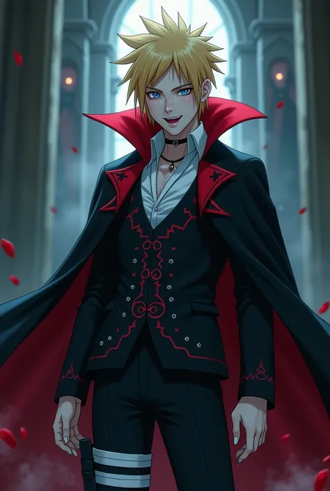 Naruto in vampire outfit