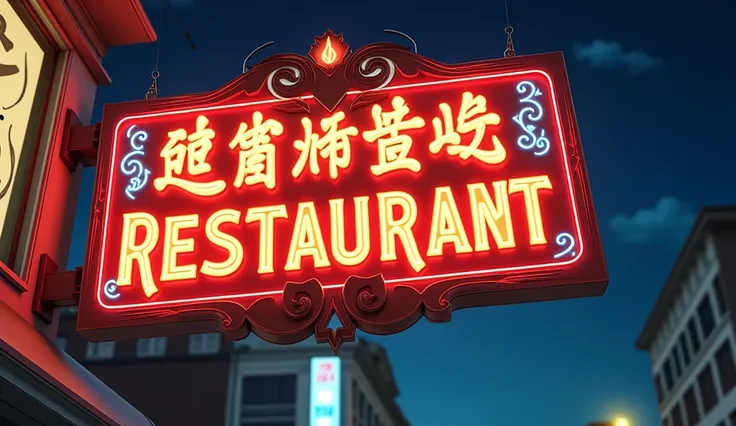 「 restaurants that order a lot」Suspicious sign for 、 fantasy 、anime