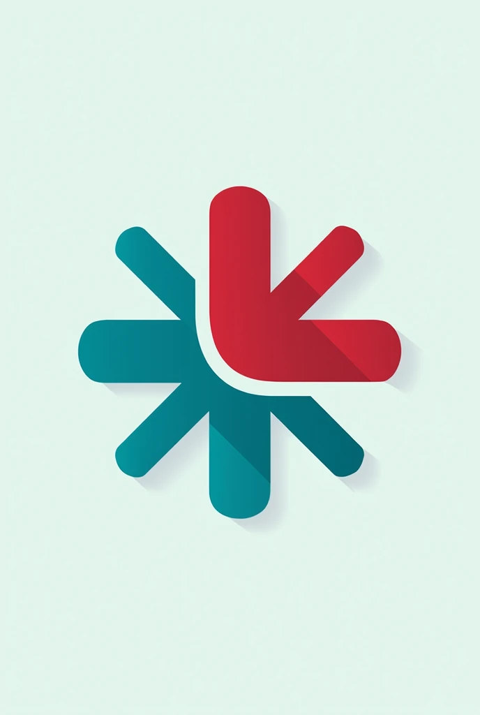 Venezuelan emergency logo with the colors vinotinto and turquoise 