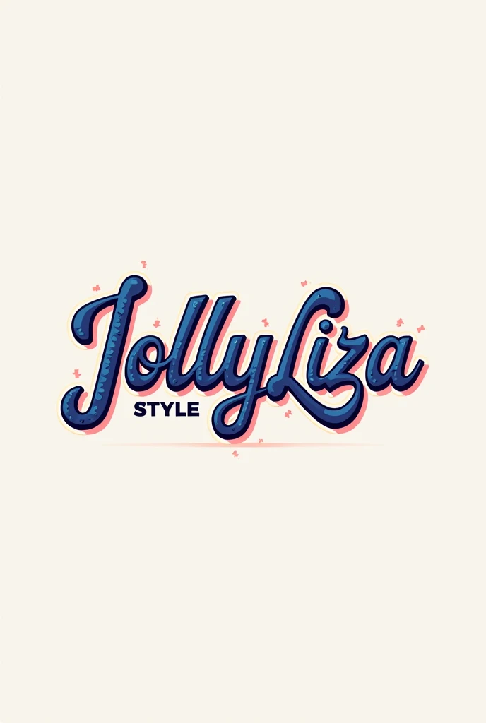 Use this brand name JOLLYLIZASTYLE as a logo and be very creative with the brand name and just use the brand only with out other images . Make it very bold 