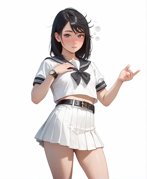  high resolution image ,  best quality , (A beautiful Korean girl is standing in a １Please describe a person ), ( embarrassed :0.5),(Drunk:1.1), real skin ,skinny body, small breasts,  shiny black hair , super detailed round eyes,(( stares at viewers:1.0))...