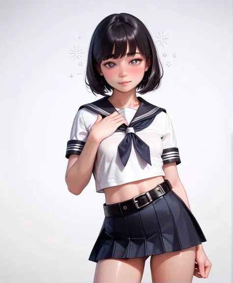  high resolution image ,  best quality , (A beautiful Korean girl is standing in a １Please describe a person ), ( embarrassed :0.5),(Drunk:1.1), real skin ,skinny body, small breasts,  shiny black hair , super detailed round eyes,(( stares at viewers:1.0))...