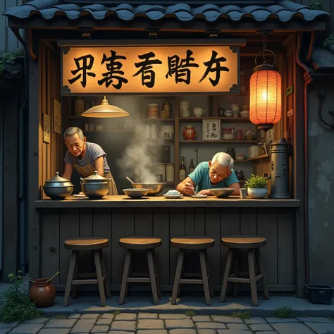 Old-fashioned old ramen shop