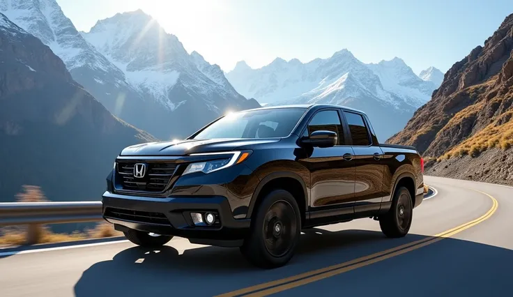 2025 Honda ridgeline in lite black at the road mountain 