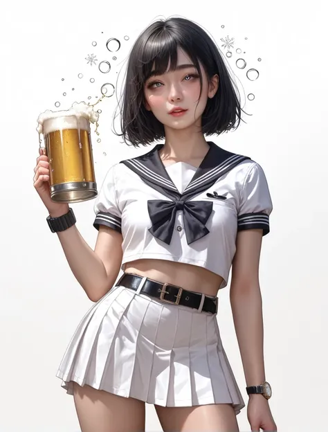   high resolution image ,  best quality , (A beautiful Korean girl is standing in a １Please describe a person ), ( hiccups:1.2),(Drunk:1.2), real skin ,skinny body, small breasts,  shiny black hair ,(( round eyes:1.0)),(( stares at viewers:1.0)),(( Unmanne...