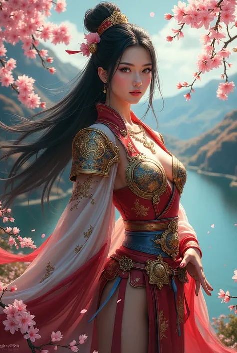 Super Oriental Beautiful Woman Warrior