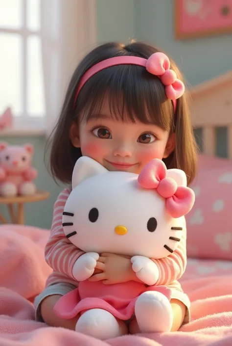 girl with hello kitty 

