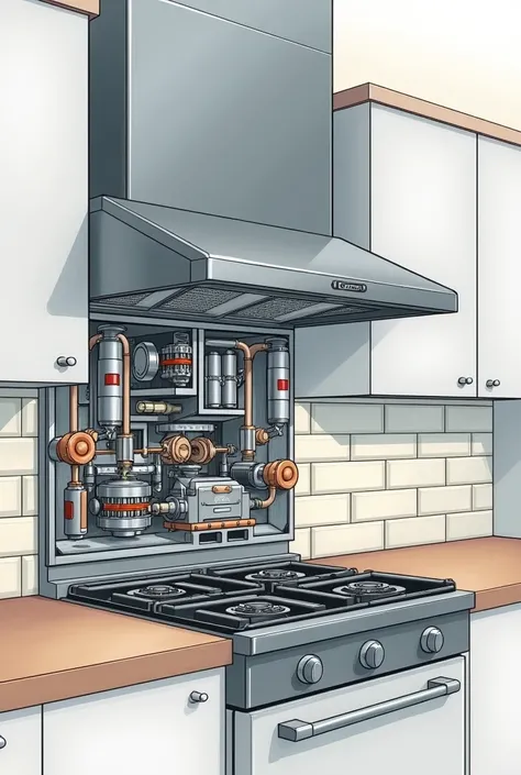 Range hood mechanical parts