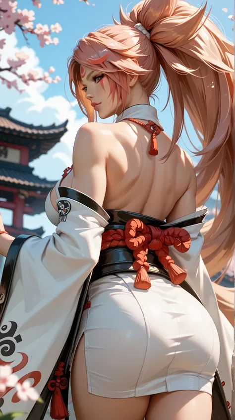 Sexy Baiken de guilty gear, From behind, 