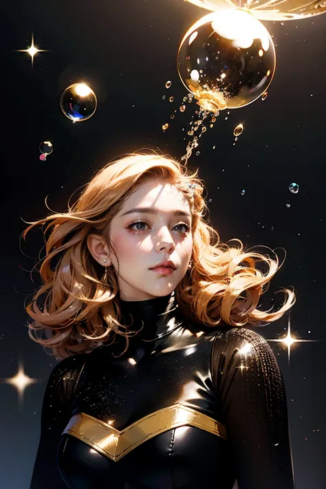  absurd, realistic lighting, (abyss), Beautiful sparkle, Best Art, colorful ,Seven Colors,((Magical bubbles))