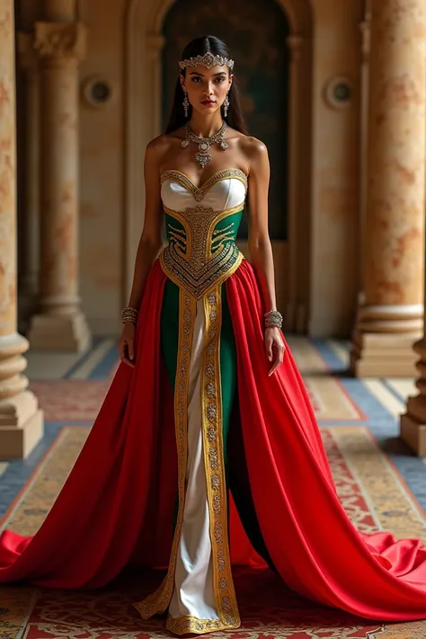 Dress with the Egyptian flag similar to that of the Empress