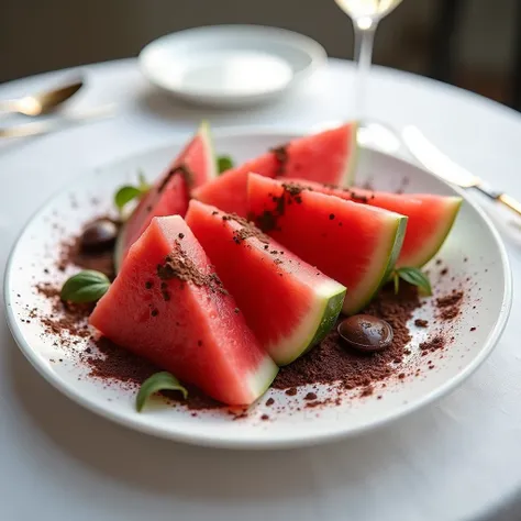 dessert,  high resolution, HD Model, Italian, watermelon , chocolate 