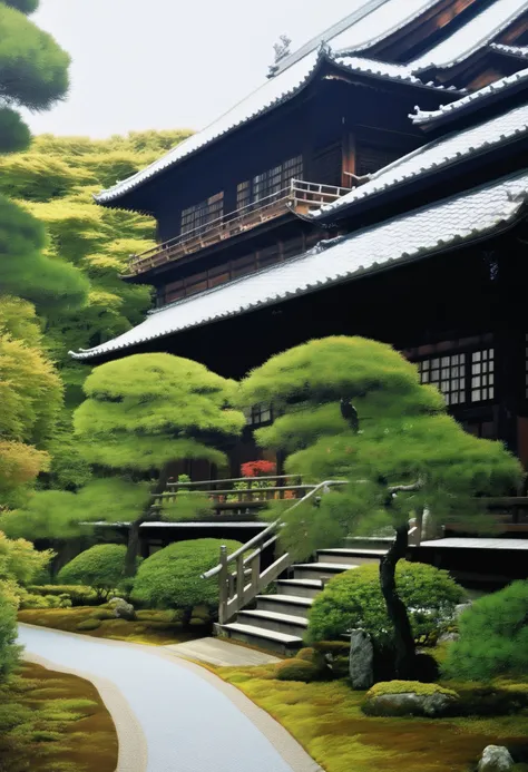 score_9, score_8_up, score_7_up, score_6_up, score_5_up, score_4_up, (masterpiece:1.2, best quality:1.2), very aesthetic, absurdres, source_anime, anime screencap, ((exterior, outside, ultra realistic exterior of traditional Japanese style house, ultra det...