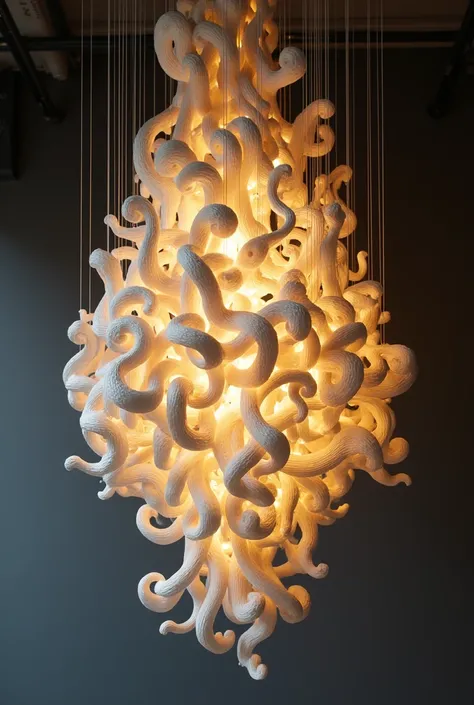 Unique sculptured chandelier 