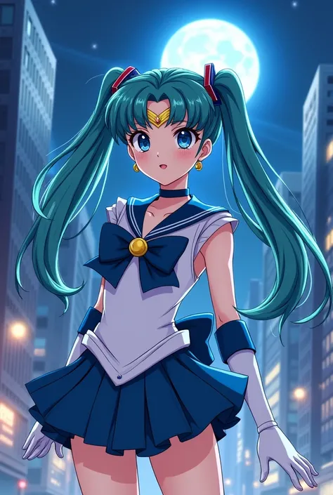 Miku Hatsune habillé en Sailor Mercury 
