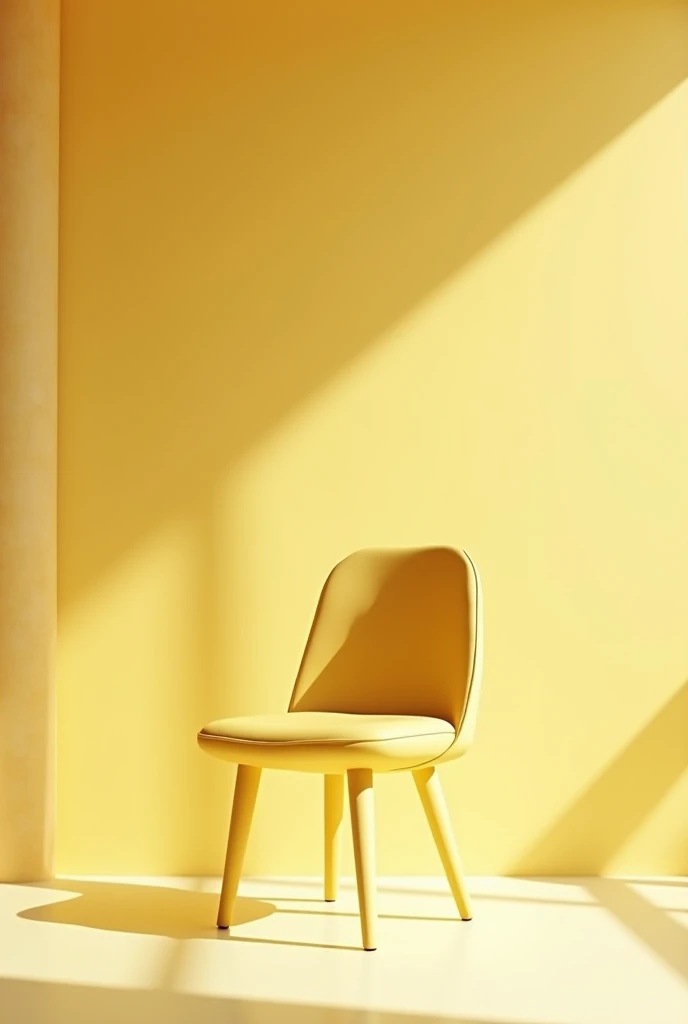 A restaurant single chair unique photo in light yellow room