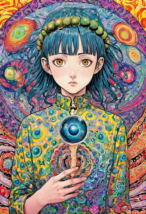  ( Another Self in My Head ), Divided Consciousness 、 Obata Takeshis Manga  ,  popular on pixiv , Serial Art,  psychedelic cartoon ,  dreamy psychedelic anime ,  psychedelic LSD manga , junji itos uzumaki, Shintaro Kago, Color Manga, Subtle Junji this ,  J...