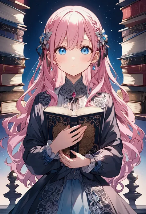  books to read aloud、 Close your eyes、Have 、 pink haired girl、 blue eyes、 twin drill、 movie