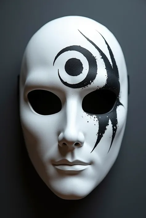 A white mask, which has a design on it that can be made in home with a black marker only like "Obito Uchiha"