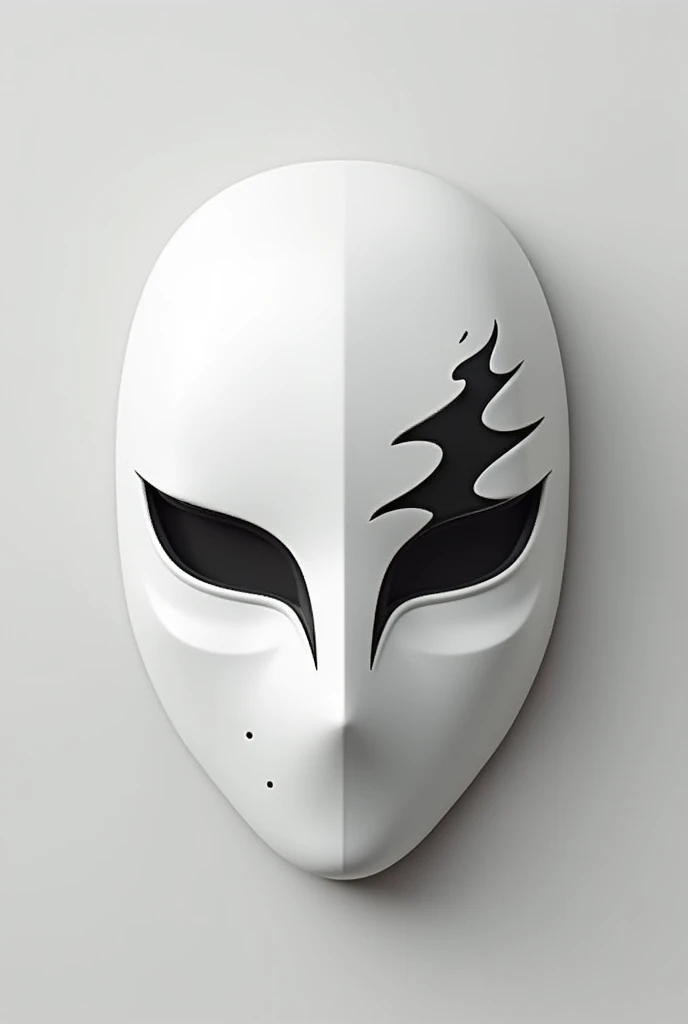 A white mask, which has a design on it that can be made in home with a black marker only like "Obito Uchiha". Dont add circles and excessive black, just some black lines.