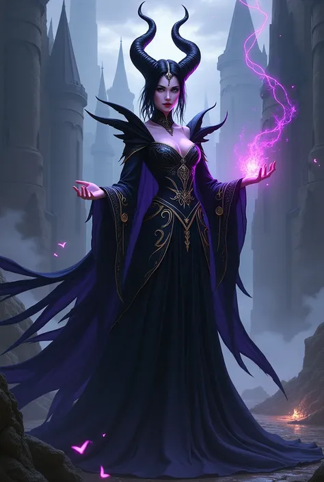 the heroine of the game is similar to Maleficent