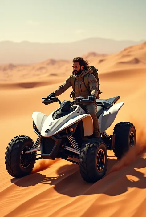 ALI MERZOUGA name with can-am 2024 in the desert 