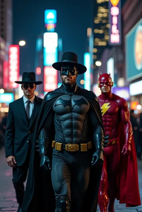 Des juifs religieux deguises en super heros, batman, superman, flash… a new york na nuit