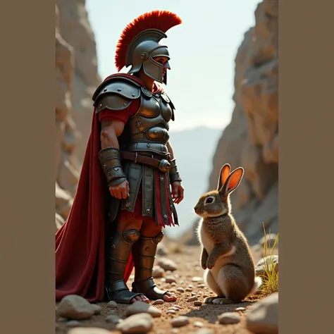 A duo of a Spartan and a Rabbit