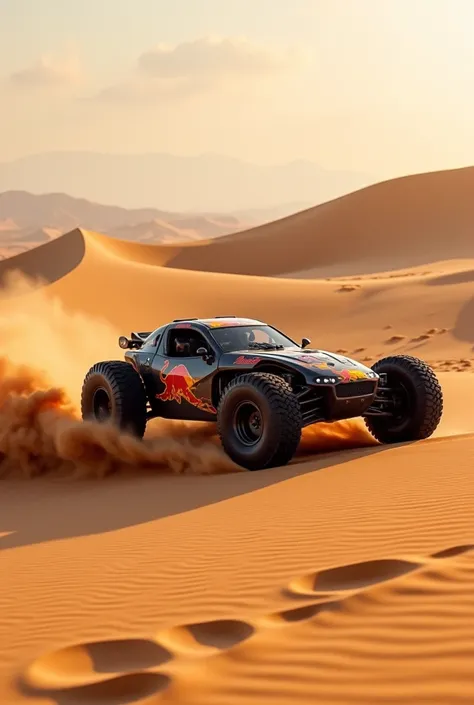 A modified car that runs through the dunes