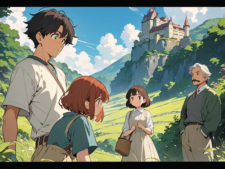 Ghibli style,(masterpiece, Best Quality:1.2), Illustration, anime, キン肉マン