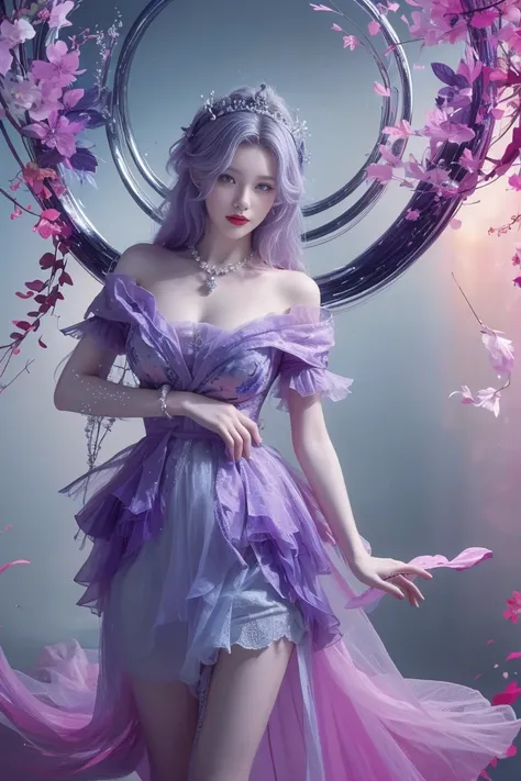 best quality, tmasterpiece,Ultra-high resolution,Clear face,（Reality：1.4），ferpect lighting，(upper body shot), (photorealistic:1.50), anime wallpaper, Guviz style artwork, cover-up fantasy up to magic , by Yang J, Guviz, beautiful artwork illustration, beau...