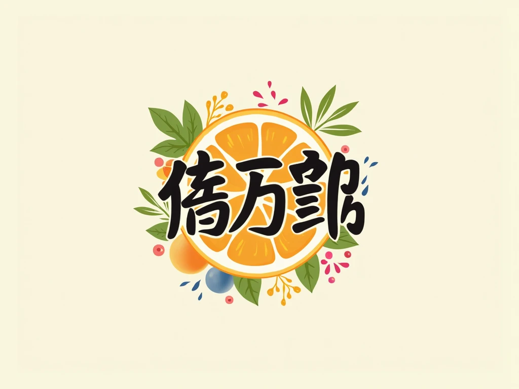 Generate a fresh icon ， HD quality ， The “Shu Xiansheng” fresh fruit icon needs to display the three Chinese characters for Shu Xiansheng