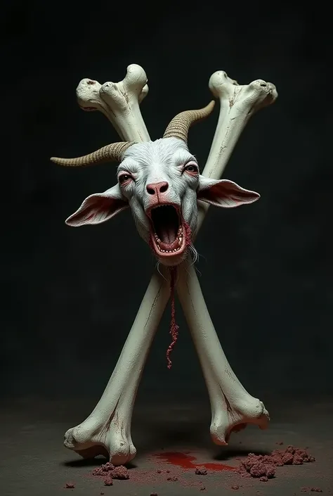 Goats head on crossed femurs 