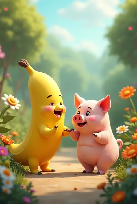 Banana and pig