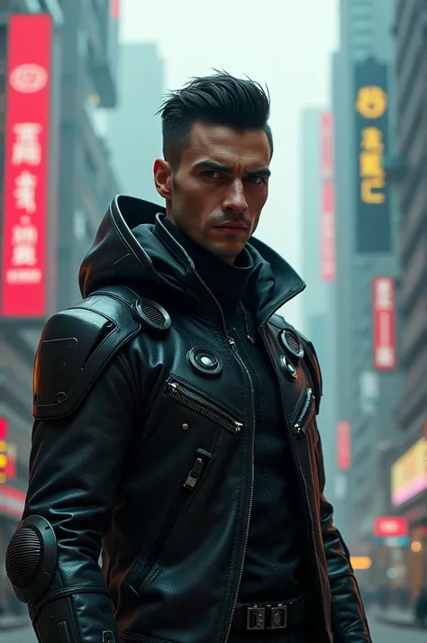 Tamang man dress in cyberpunk style